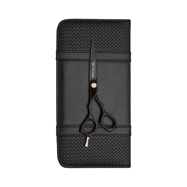 SS Nexus Left-Handed Matte Black Professional Cutting Scissor
