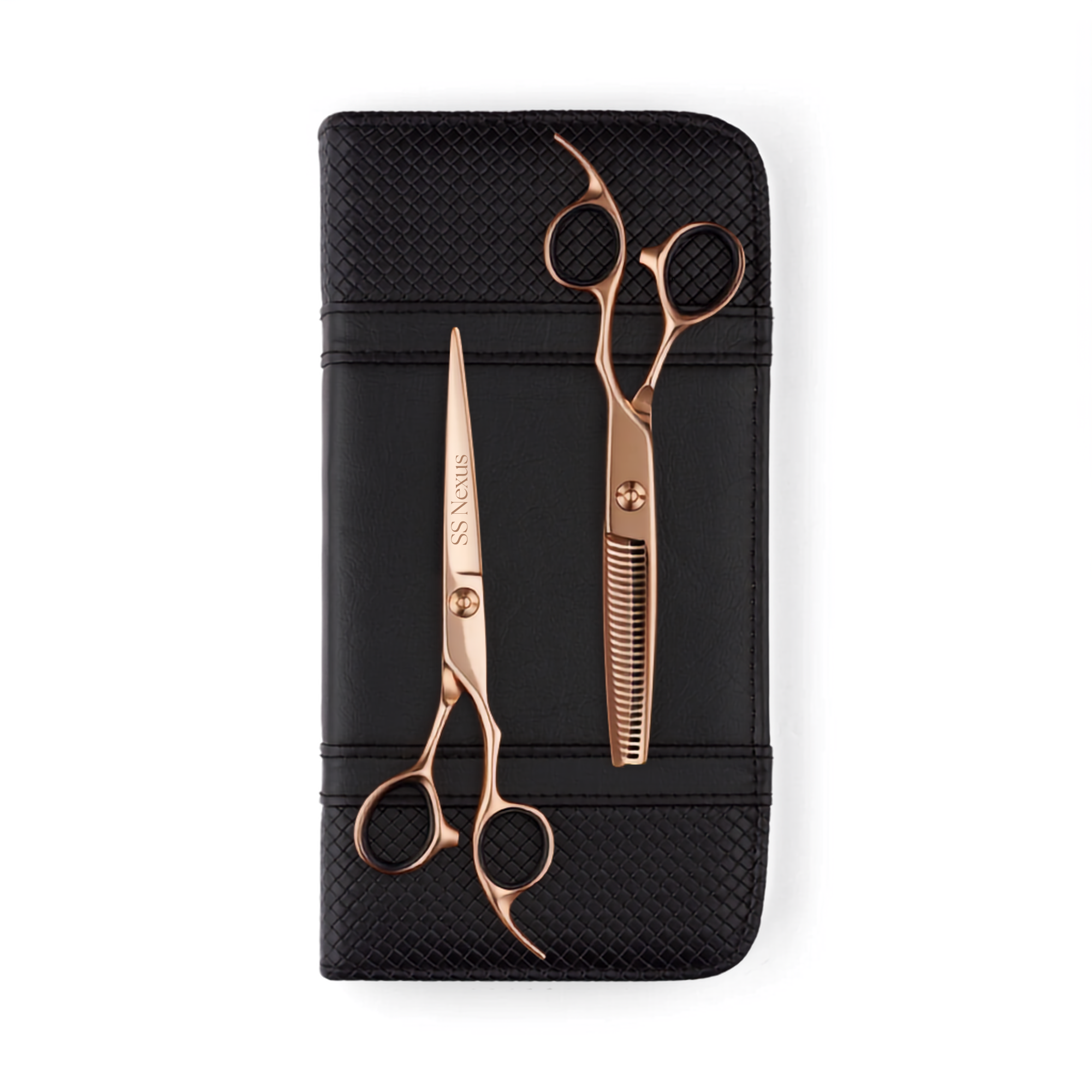 SS Nexus Lightweight Classic Offset Rose Gold professional Scissor & Thinner Combo Set