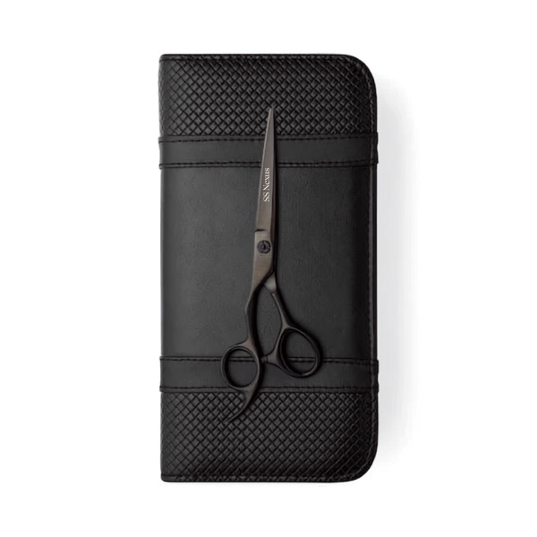  SS Nexus Left-Handed Matte Black Mountain Offset Professional Scissor