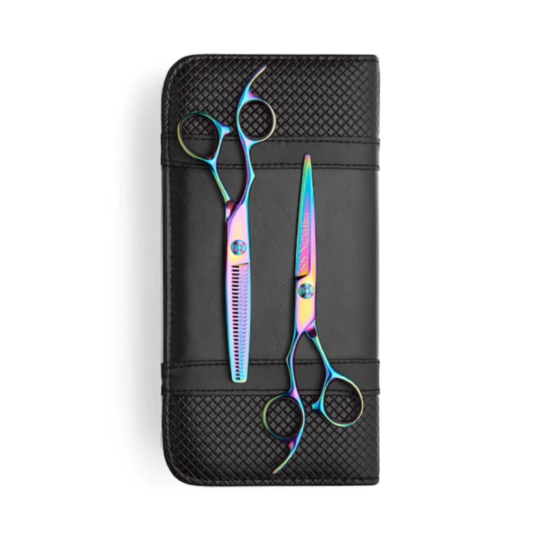 SS Nexus Lefty Rainbow Cutting & Thinning Scissor Set