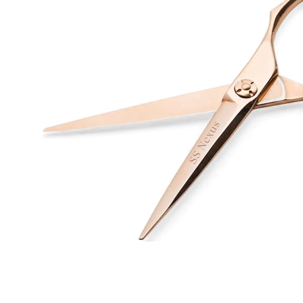 SS Nexus Rose Gold Premium Offset Hairdressing Scissors