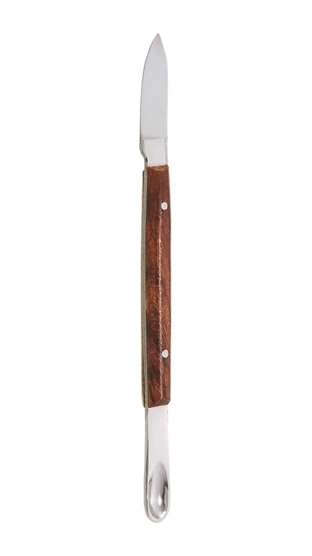 SS Nexus Wood-Handle Dual Cuticle Knife — image 1